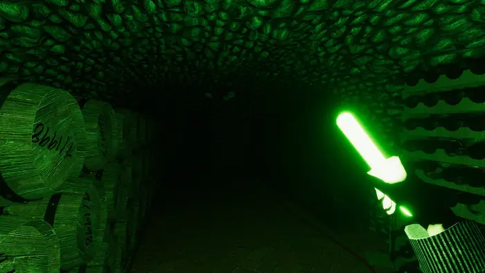 A wine cellar area